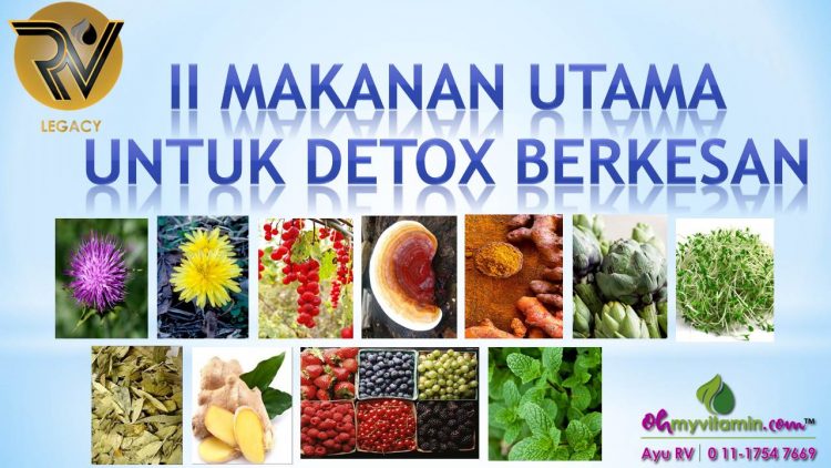 11 MAKANAN PENYOKONG PROSES DETOX SECARA SEMULAJADI