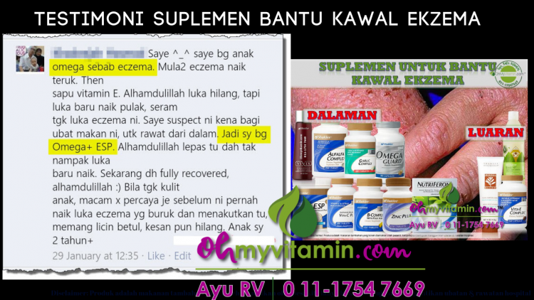 HIMPUNAN TESTIMONI SUPLEMEN BANTU RAWAT EKZEMA