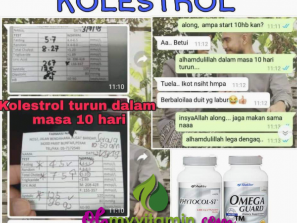 HIMPUNAN TESTIMONI TURUNKAN KOLESTEROL DENGAN SET KOLESTEROL SHAKLEE