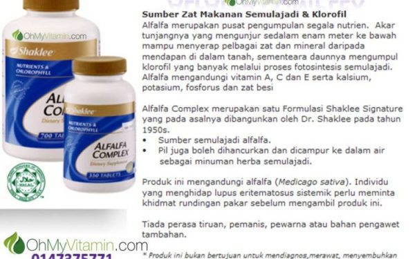 ALFALFA COMPLEX: MINERAL PEMBANTU MENGAKTIFKAN ENZIM YANG MELAKSANAKAN PROSES TUBUH
