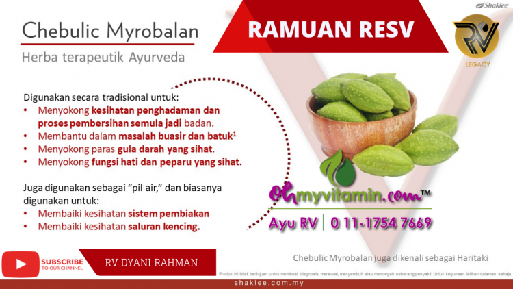 B. CHEBULIC MYROBALAN DALAM RESV