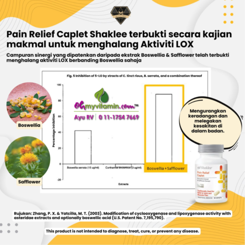 BAGAIMANA PAIN RELIEF CAPLET MENGHALANG AKTIVITI LOX