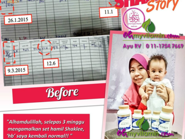BAGAIMANA IBU HAMIL BERJAYA NAIKKAN HB KETIKA HAMIL SEHINGGA BACAAN MENCECAH 12.6