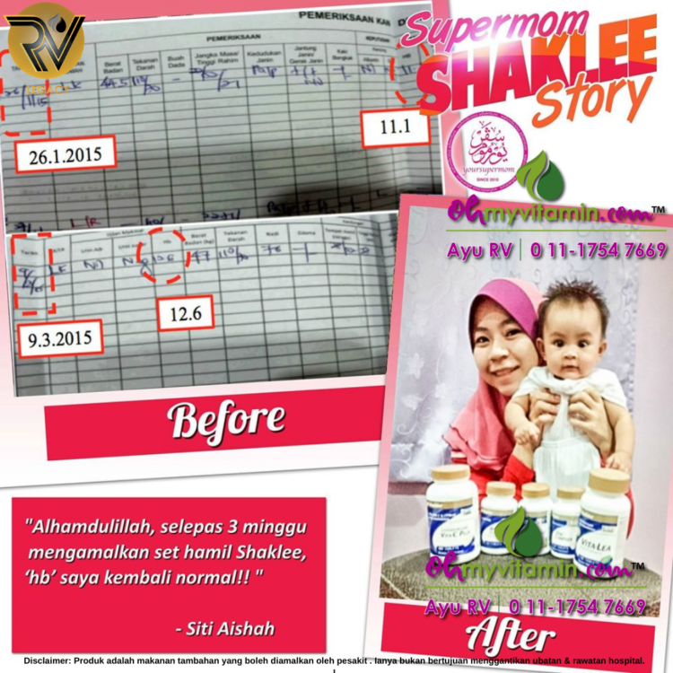 BAGAIMANA IBU HAMIL BERJAYA NAIKKAN HB KETIKA HAMIL SEHINGGA BACAAN MENCECAH 12.6