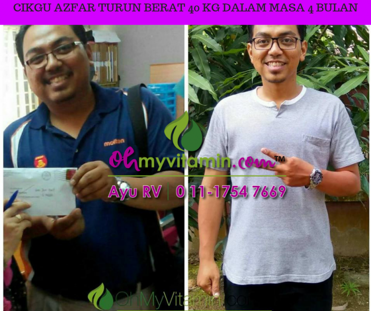 CIKGU AZFAR TURUN BERAT 40 KG DALAM MASA 4 BULAN 3 CIKGU AZFAR TURUN BERAT 40 KG DALAM MASA 4 BULAN 3