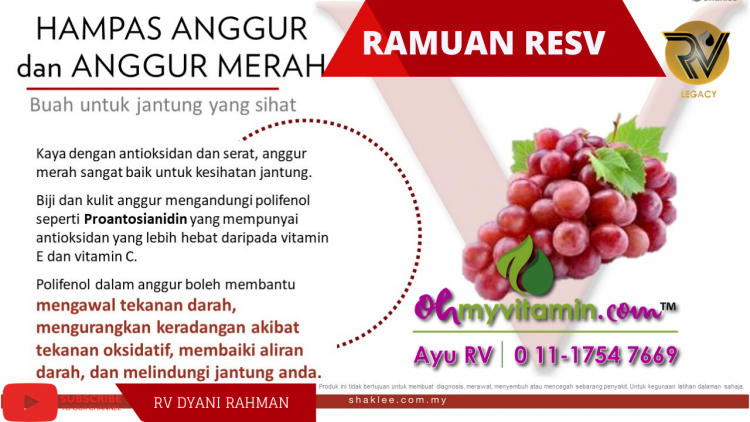 HAMPAS ANGGUR DAN ANGGUR MERAH DALAM RESV