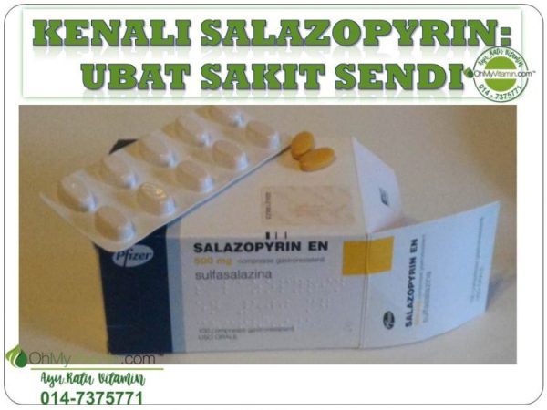 KENALI SULFALAZINE / SALAZOPYRIN: UBAT SAKIT SENDI