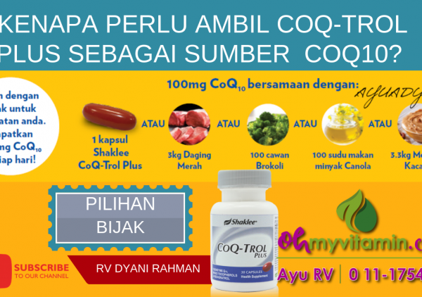 6 SEBAB KENAPA PERLU AMBIL COQ10