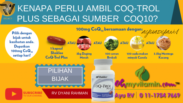 6 SEBAB KENAPA PERLU AMBIL COQ10