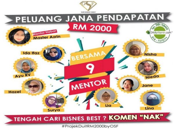 PROJEK BUAT DUIT RM2000 BANTU NETIZEN JANA PENDAPATAN TAMBAHAN