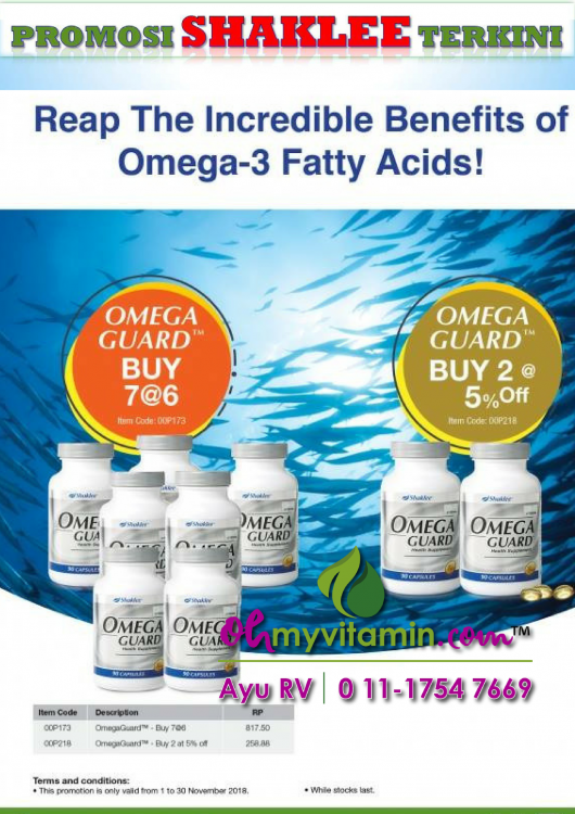 PROMOSI SHAKLEE NOVEMBER 2018