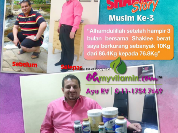 TESTIMONI TURUN BERAT BADAN 10 KG