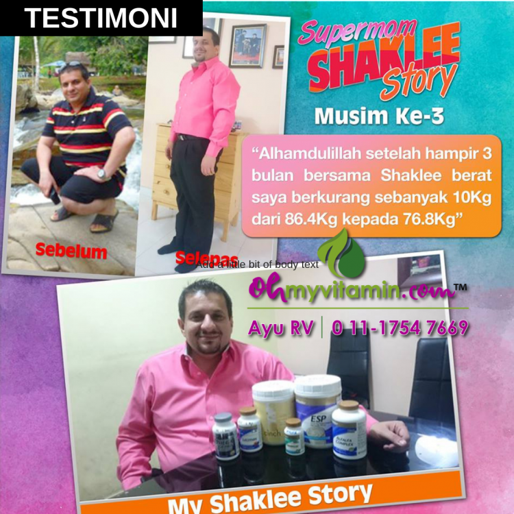 TESTIMONI TURUN BERAT BADAN 10 KG