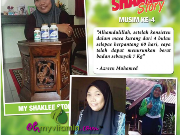 TESTIMONI BERAT BADAN TURUN 7KG DALAM MASA 2 BULAN