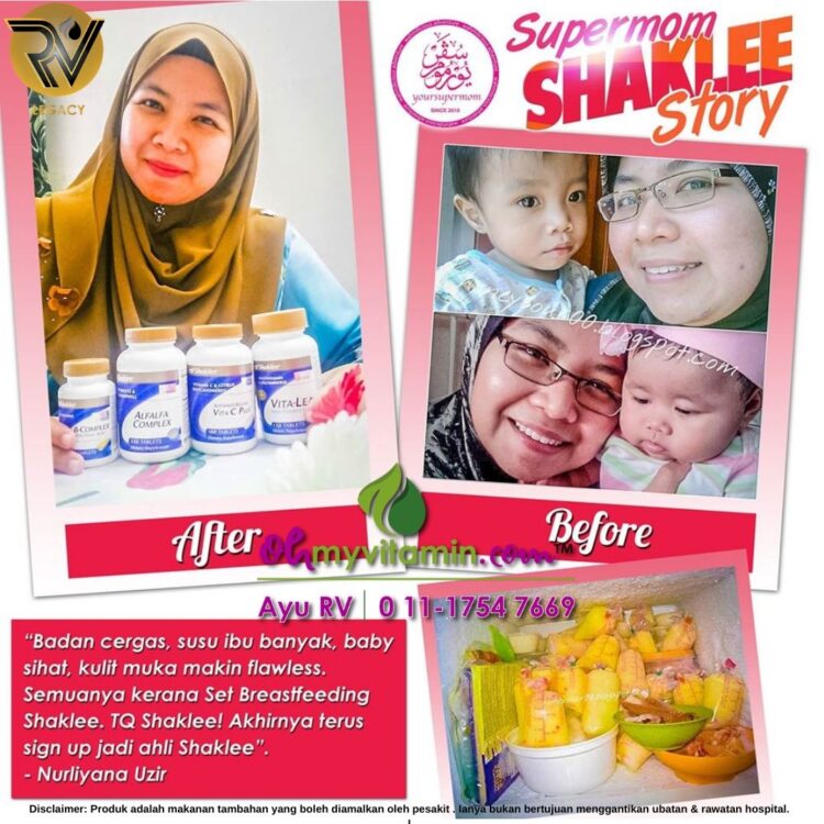 TESTIMONI TAMBAH SUSU BADAN DENGAN SET PENYUSUAN SHAKLEE