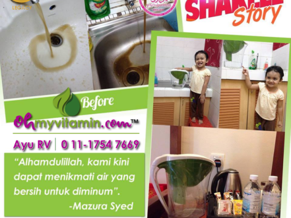 AIR KUNING KEMBALI JERNIH DENGAN WATER PITCHER SHAKLEE