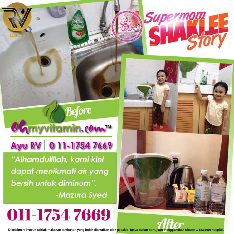 AIR KUNING KEMBALI JERNIH DENGAN WATER PITCHER SHAKLEE