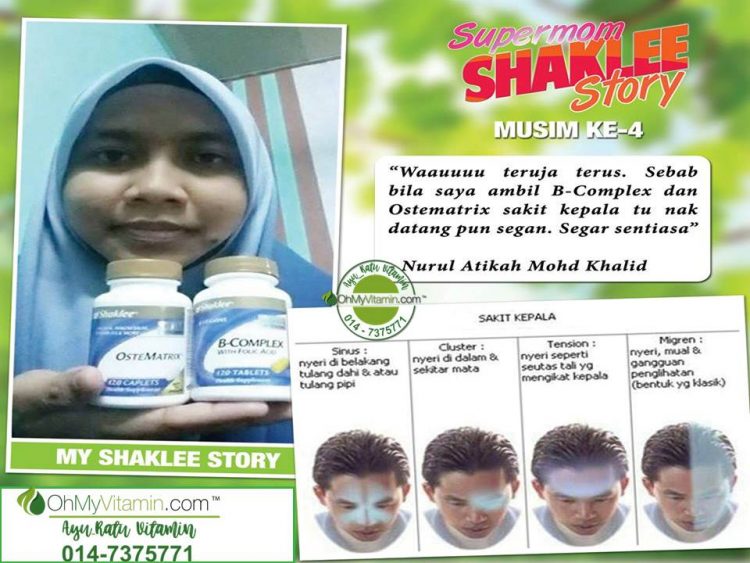 TESTIMONI UBATI MIGRAIN : DERITA SAKIT MIGRAIN SEJAK UMUR 18 TAHUN KINI TIADA LAGI