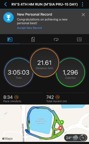 TRACK HALF MARATHON KALI KE EMPAT DALAM HIDUPKU
