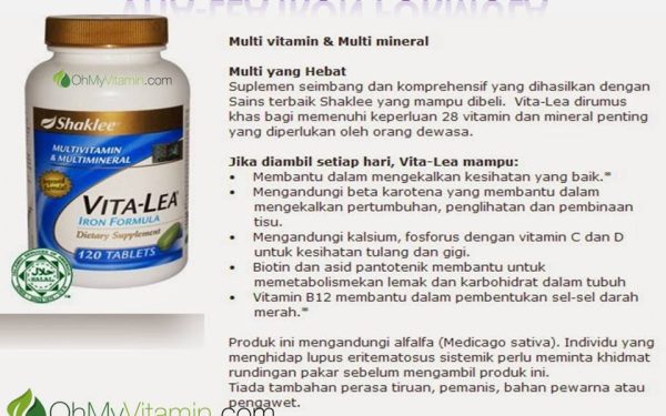 VITA-LEA IRON FORMULA: MULTIVITAMIN LENGKAP PERTAMA DICIPTA