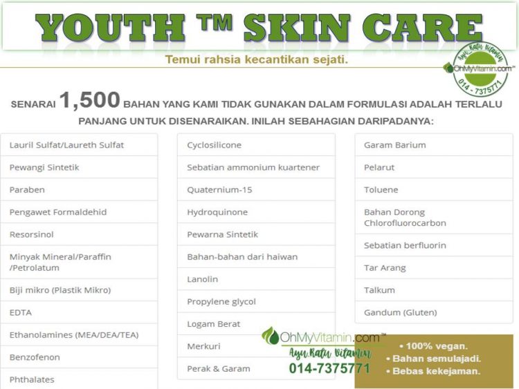 YOUTH SKINCARE organik paling selamat