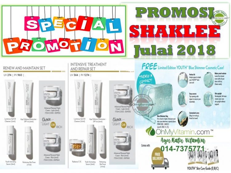 PROMOSI SHAKLEE JULAI 2018